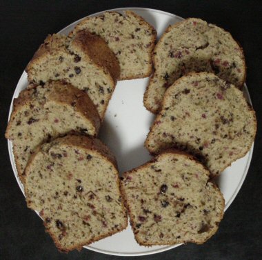 [ Chocolate and cranberry pound cake ]