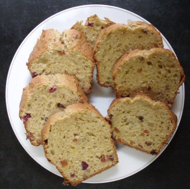 [ Tea and fruit pound cake ]